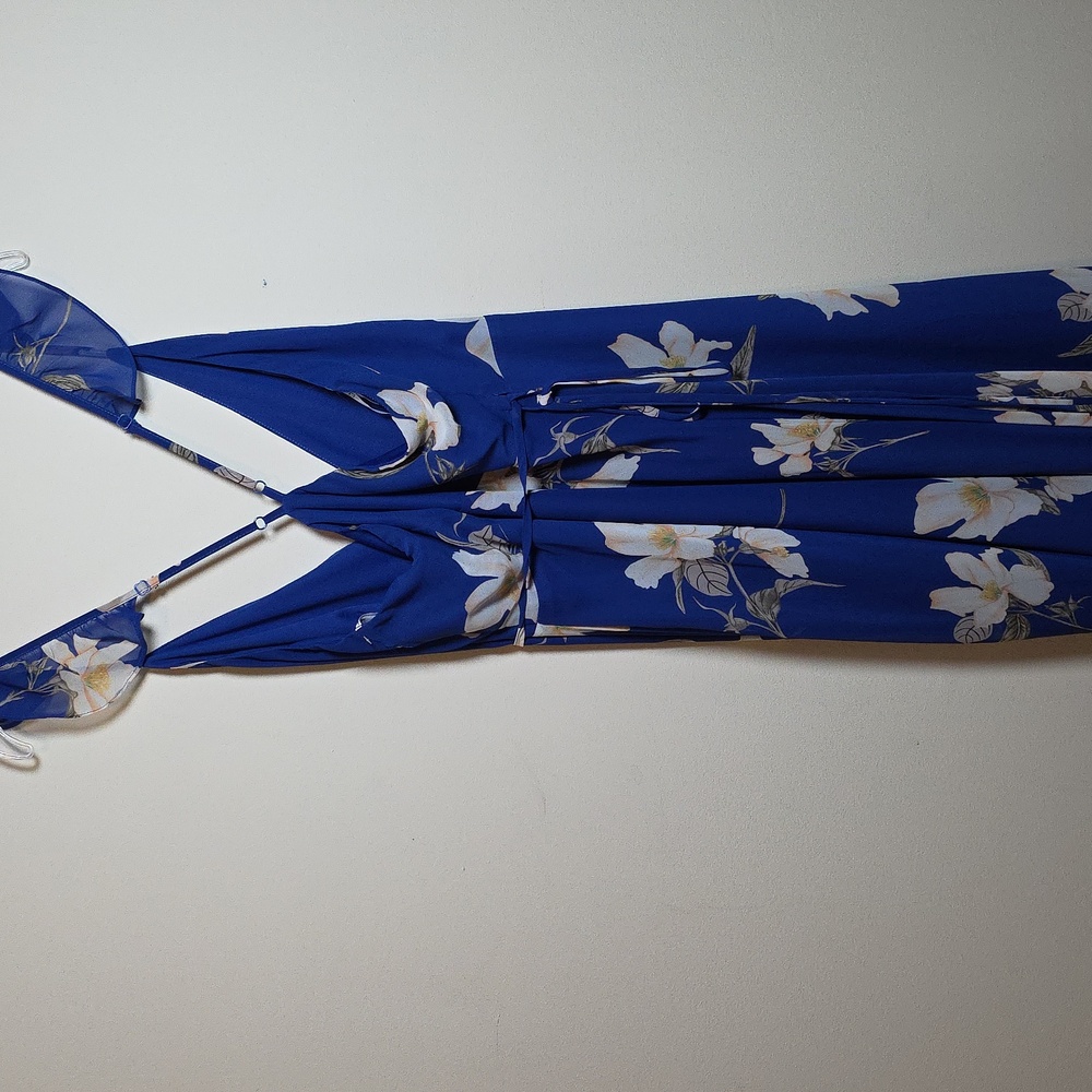 Lulu's Vibrant Blue Dress. Hi Low. - Picture 6 of 6